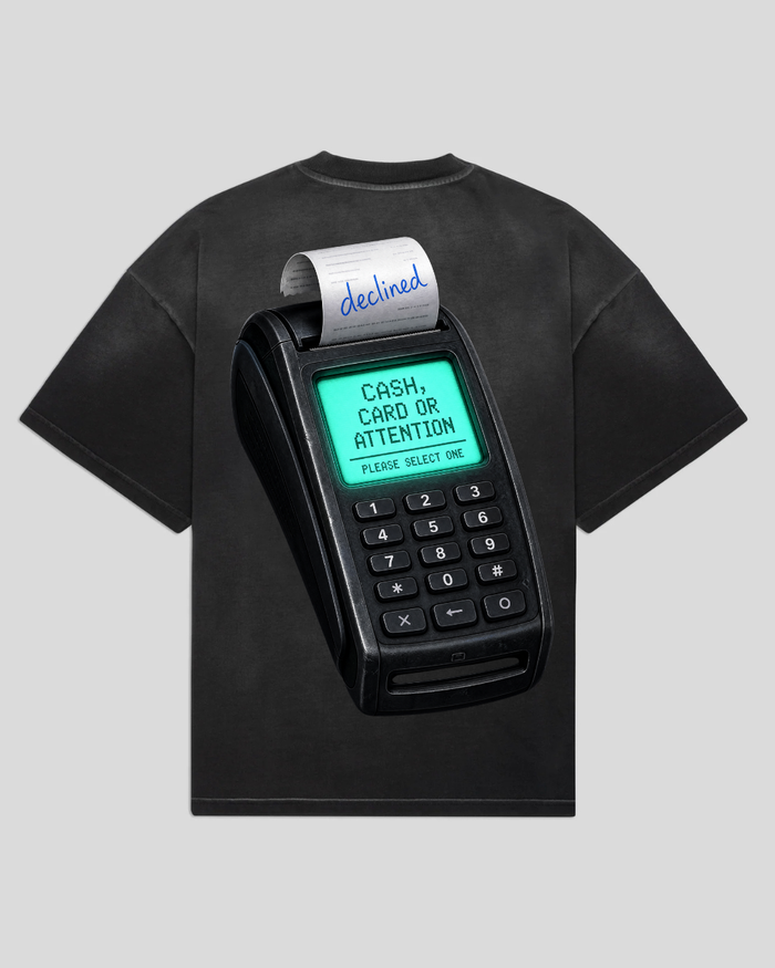 bee. CASH CARD OR ATTENTION - Black