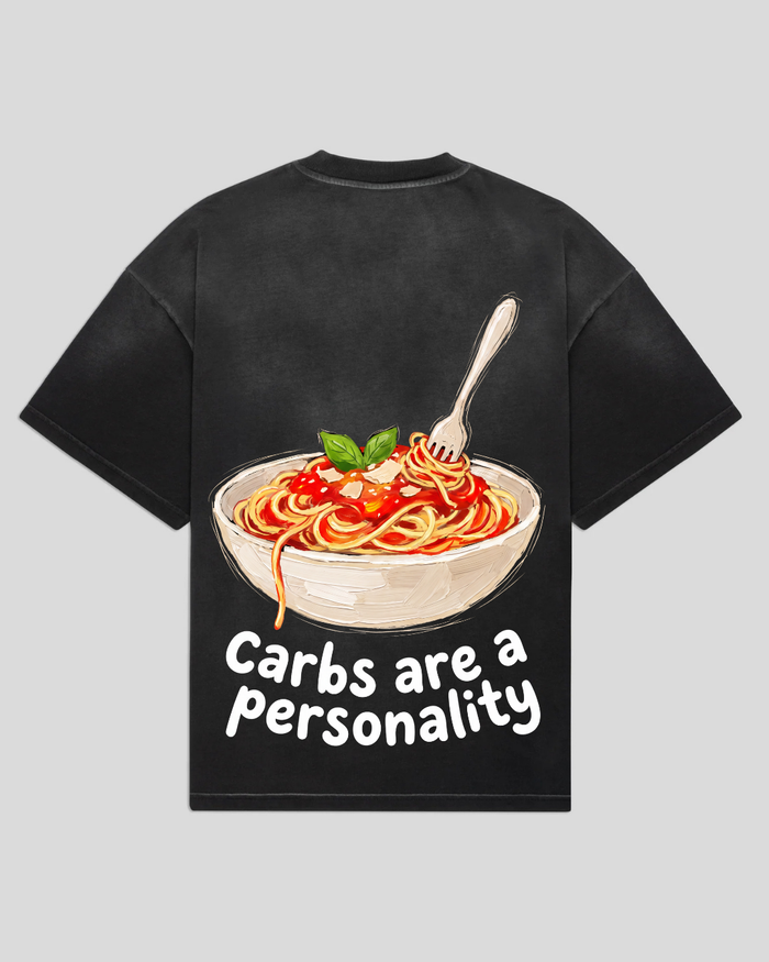 bee. CARBS ARE A PERSONALITY - Black