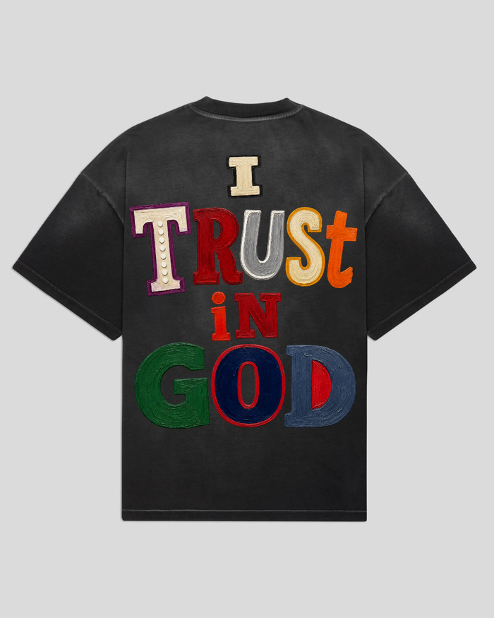 bee. I TRUST IN GOD - Black