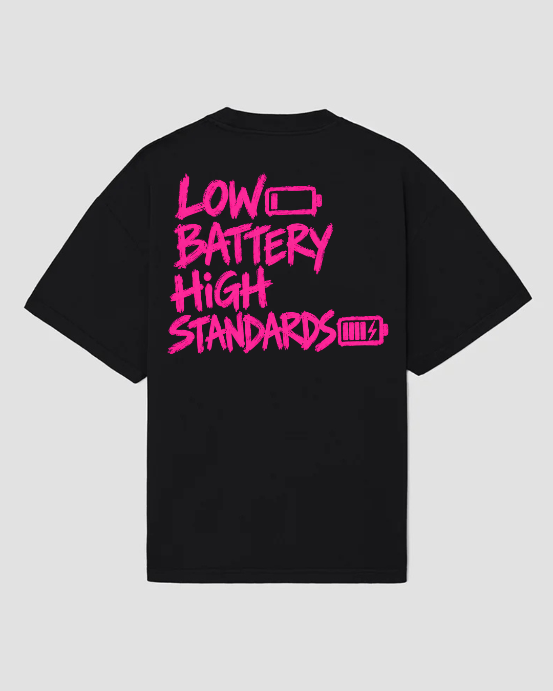 bee. HIGH STANDARDS — Tricou Oversized, Bumbac 100%, 300GSM — Negru