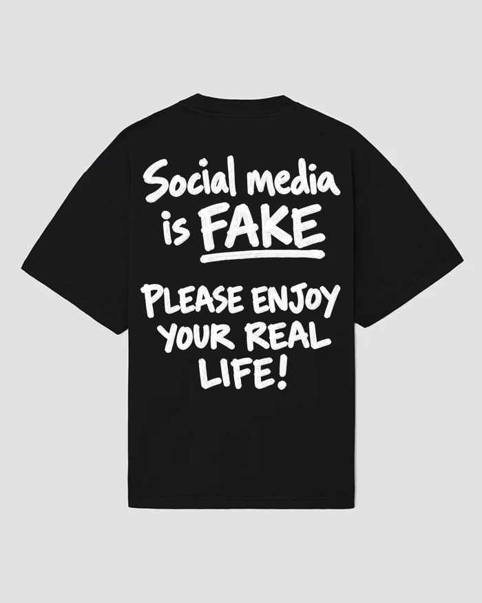 bee. YOUR REAL LIFE — Tricou Oversized, Bumbac 100%, 300GSM