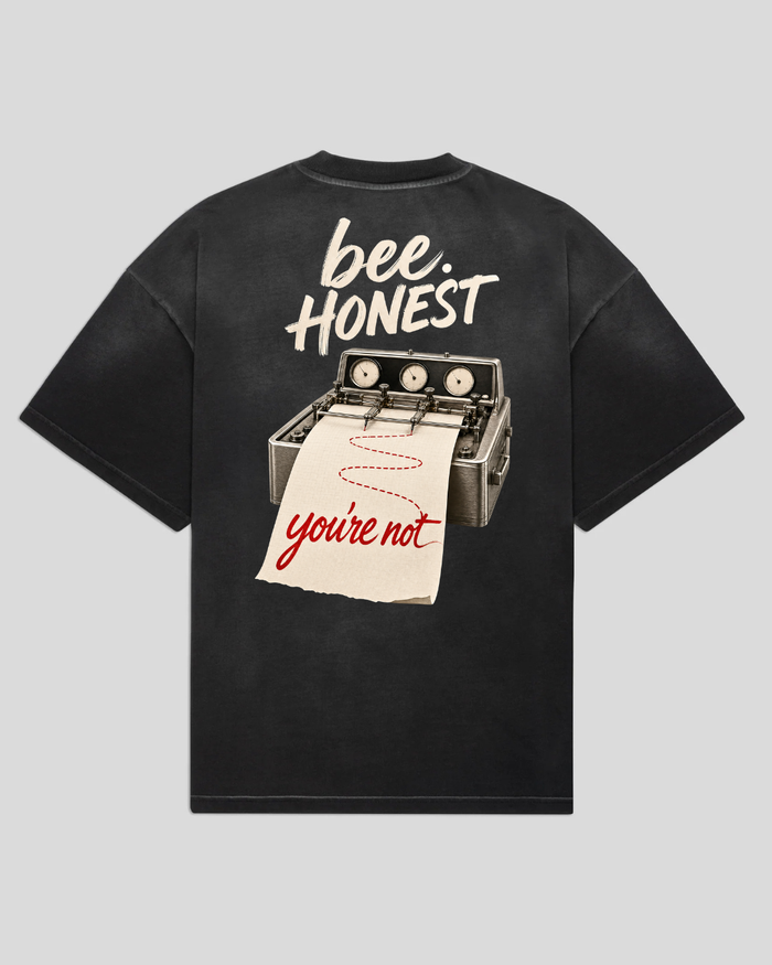 bee. MORE HONEST - Black
